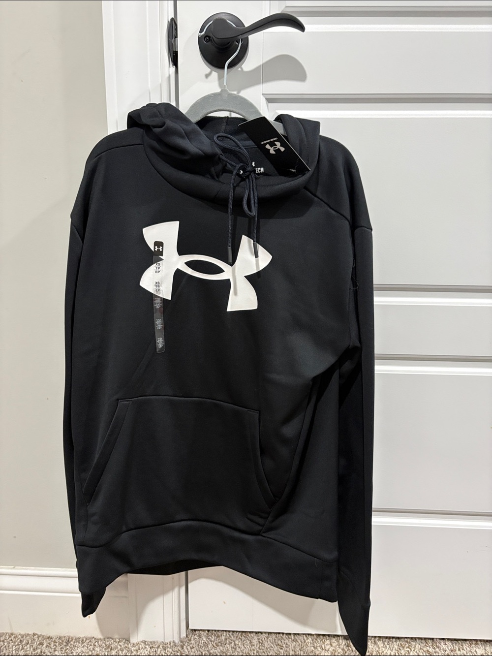Under Armour Black Hoodie with White Logo